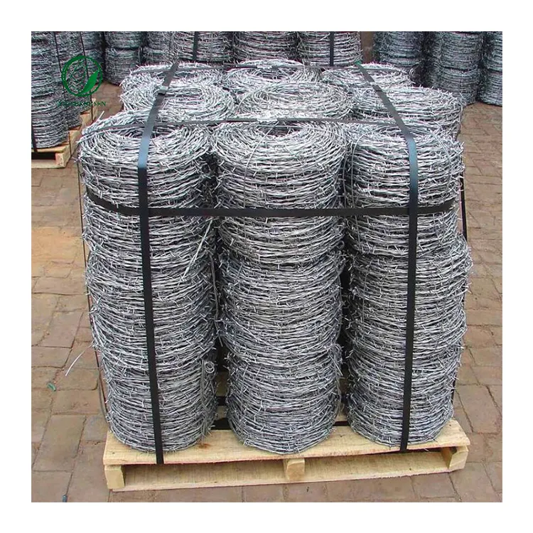 Factory Quality 12# Barbed Wire Fence Roll Length 200m Electric Galvanized Barbed Wire For Farm