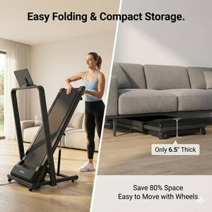 Tapis roulant sous le bureau silencieux, à faible encombrement et démarrage à distance sécurisé pour les coins bien-être des bureaux de presse - Product Image 4