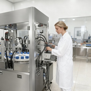 קו ייצור למילוי בשמים, מכונות למילוי בקבוקי נוזלים, ציוד לבשמים, מכונות סגירה ולחיצה. - Product Image 1