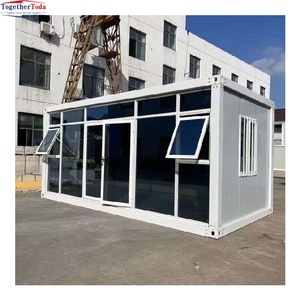 Maison conteneur préfabriquée modulaire portable avec portes et fenêtres pour hébergement temporaire et abris d'urgence - Product Image 3