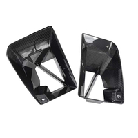 Conduit d'air avant en fibre de carbone sèche style MP pour BMW G87 M2, grille de ventilation inférieure en carbone brillant ou mat, kit carrosserie