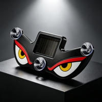 Lumière de décoration LED solaire « Oeil de Diable » avec 4 options de couleur et ventouse pour pare-brise arrière, pare-brise avant supérieur et montant de la portière