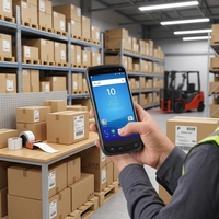 Smartphone robuste Chainway C71 avec lecteur RFID UHF, ordinateur portable industriel, scanner de codes-barres 1D/2D intégré, UHF intégré