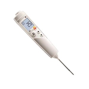 เทอร์โมมิเตอร์วัดอุณหภูมิอาหารแบบปากกา Testo 106, หัววัด NTC ขนาดบางพิเศษ 2.2 มม., เครื่องวัดอุณหภูมิกันน้ำระดับ IP67 - Product Image 1