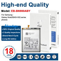 Batterie de téléphone Samsung EB-BN980ABU 4300mAh avec garantie de 18 mois pour Samsung Galaxy Note 20 4G/5G OEM/ODM