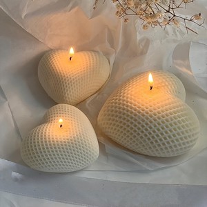 Heart Shape Silicone Mold For Mousse Cake Chocolate Candle DIY Baking Tool Transparent White 1 Piece - Product Image 3