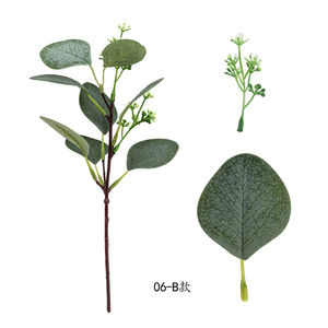 Hojas artificiales de <span class=keywords><strong>Eucalipto</strong></span>, ramas de <span class=keywords><strong>Eucalipto</strong></span>, plantas artificiales para ramos florales, decoración verde para vacaciones de boda - Product Image 1