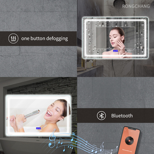 Rongchang Gương Trang Điểm Led Có Đèn Led Gương Chiếu Sáng Led Cảm Ứng Thông Minh Với Gương Phòng Tắm LED Bluetooth Và Chống Sương Mù - Product Image 4