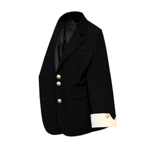 Blazer de Mujer con Bolsillos en las Mangas y Diseño de Parches, Cierre de un Solo Botón, Disponible en Stock - Product Image 3