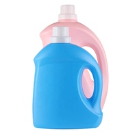 Bouteille en plastique HDPE vide personnalisée pour détergent à lessive liquide, 2L, 3L, 5L, avec bouchon à couronne