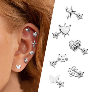 Venta <span class=keywords><strong>al</strong></span> por mayor multifuncional Body Piercing Jewelry F136 titanio Anti <span class=keywords><strong>alergia</strong></span> pendientes labio Studs Piercing - Product Image 2