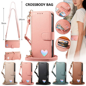 Étui magnétique pour cartes de crédit, coque de téléphone pour iPhone 16/16 Plus/17 Air/15/14 <span class=keywords><strong>Pro</strong></span>/13 Promax, étui portefeuille à bandoulière - Product Image 1