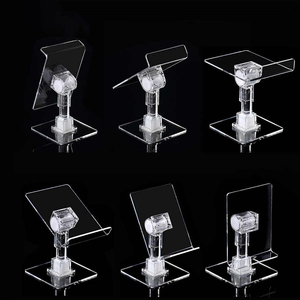Soportes de teléfono móvil ajustables Soporte de teléfono celular de iPad transparente Soporte de acrílico para oficina en casa - Product Image 4
