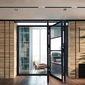 אמריקאי נירוסטה מודרני מפלדת זכוכית מחוסמת מפטיו יעיל זכוכית מתקפלת - Product Image 1