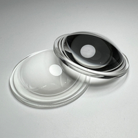 Lentille optique personnalisée en quartz fusionné avec revêtement convexe, usinage optique