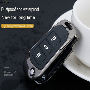 Flip voiture clé à distance étui pour Peugeot 208 107 206 306 307 308 2008 3008 4008 5008 RCZ citroën <span class=keywords><strong>C1</strong></span> C2 C3 C4 C5 <span class=keywords><strong>CACTUS</strong></span> C8 - Product Image 4