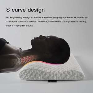 <span class=keywords><strong>Oreiller</strong></span> ergonomique en mousse à mémoire <span class=keywords><strong>de</strong></span> <span class=keywords><strong>forme</strong></span> Gel, soulage les douleurs du cou, les cervicales, pour dormir sur le côté et le dos - Product Image 2