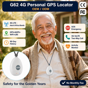 G62 Localizzatore GPS con Pulsante SOS 4G per Anziani, Donne e Bambini, Allarme <span class=keywords><strong>di</strong></span> Emergenza Personale - Product Image 1