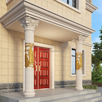 Moule de colonne romaine cylindrique en béton Futian, moule de colonne décorative en plastique pour la préfabrication, forme de construction en ABS pour maison