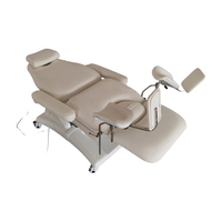 Lit de traitement électrique multifonctionnel de luxe pour soins gynécologiques et réparation du plancher pelvien avec roulettes