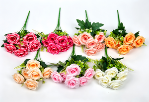 Ramo de <span class=keywords><strong>Rosas</strong></span> Artificiales Realistas, Estilo Nórdico, Hecho a Mano, para Graduación, Navidad, Año Nuevo, Envío Rápido, Disponible en Línea - Product Image 5