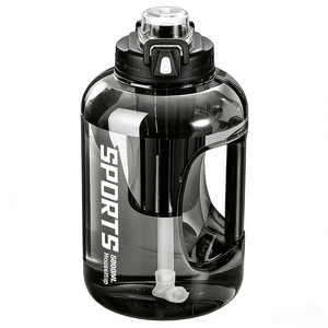 Botella de Agua de Lujo 2026 de 1800ml al por Mayor con Logotipo Personalizado, Jarra Deportiva de Gran Capacidad con Asa y Pajita, Vaso Libre de BPA - Product Image 1