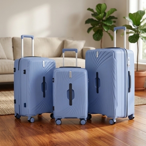 Set <span class=keywords><strong>Valigie</strong></span> da Viaggio PP Nuove 2026 con Lucchetto a Combinazione, 3 Pezzi (20, 24, 28 Pollici), Ruote Silenziose e Resistenti, Ideali per Viaggi di Nozze e Familiari - Product Image 3
