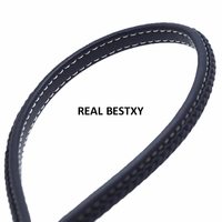 Moda yaklaşık 8*5mm donanma renk örgülü geniş düz deri kordon genişliği yassı halat dize bilezik kolye DIY takı aksesuarları