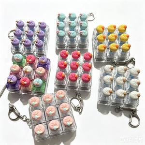 Porte-clés anti-stress à pression, bouton de décompression, jeu de clavier pour doigts, porte-clés décoratifs pour sac, vente en gros, jouet - Product Image 1