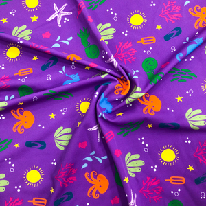 Tissu imprimé numérique personnalisé en nylon et élasthanne à motifs animaux tropicaux pour maillots de bain - Product Image 1