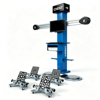 Machine d'alignement automatique à quatre roues 3D Système logiciel universel Langues mondiales Positionnement de levage Calibrage Aligneur de roue