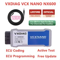 WIFI VXDIAG VCX NANO NX600 para GM J2534 programación ECU codificación prueba activa OBD2 diagnóstico para Opel todos los sistemas con más de 30 servicios