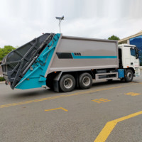 Compacteur d'ordures Foton Auman 23m³, Usine de fabrication, Double essieu arrière, Euro 6