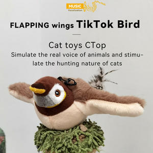 Nuovo Giocattolo Elettrico Ricaricabile a Forma di Uccello con Telecomando per Gatti, Interattivo, Peluche Volante da Masticare - Product Image 3