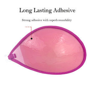 Soutien-gorge invisible push-up sexy sans bretelles ni dos en silicone adhésif à forte tenue, bonnets en tissu perforé, imperméable, lavable et sans couture - Product Image 2