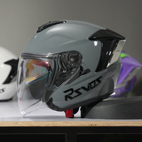 Casque de moto ouvert certifié OOH DOT anti-buée avec protection solaire, taille XL, double visière, double lentille, toutes saisons, ABS, neuf, avec haut-parleur intégré