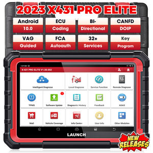 New Arrival LAUNCH X431 PRO ELITE Car Full System Diagnostic Tools OBD OBD2 Scanner 32 Reset CAN FD DOIP Coding pk X-431 V