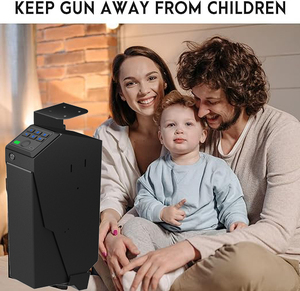 Coffre-fort à armes <span class=keywords><strong>Ilock</strong></span> C3 en acier, anti-vol, avec empreinte digitale, mot de passe et clé - Fixation murale, portable, pour usage professionnel et domestique - Product Image 5