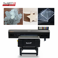 Impresora UV de Cama Plana de Formato Pequeño TechJet 9060 con Posicionamiento Visual, Fabricación Profesional, para Impresión de Productos Promocionales