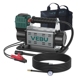Vebu 125psi 600W xách tay máy nén khí 12v lốp Inflator với 5.65cfm/160lpm nhanh Lạm Phát cho xe tải Pickup - Product Image 1