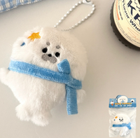 Porte-clés en peluche lion de mer, breloque mignonne pour sac, ornement à suspendre pour sac à dos, petit cadeau