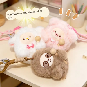 Lindo Llavero Antiestrés de Peluche, Colgante de Animal de Peluche Suave de Poliéster y Algodón PP para Regalo de Fiesta - Product Image 5