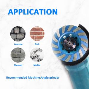 OEM. 5/5in عجلة كأس طحن خرسانة توربو عجلة طحن الماس أدوات جلخ قرص تلميع لطحن الطوب - Product Image 3