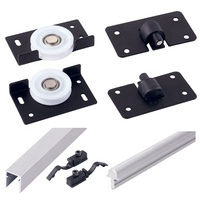 Accessoires pour portes en verre sans cadre Quincaillerie de douche Systèmes de portes coulissantes