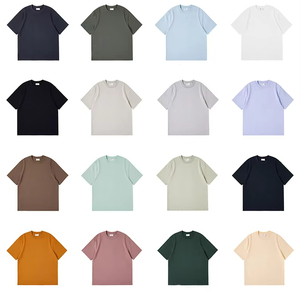 240 Grams 100% Cotton <strong>4XL</strong> Oversize Solid Knitted High Quality Heavyweight Vintage Unisex Custom <strong>T</strong> <strong>Shirt</strong> - Product Image 5