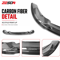 Lèvre avant en fibre de carbone sèche style RZ pour BMW M3 M4 F80 F82 2014-2018