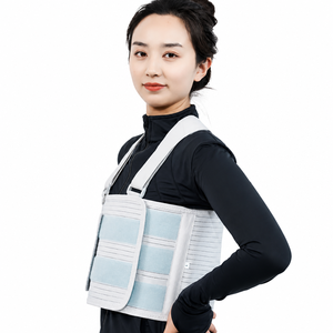 Attelle de soutien thoracique médicale réglable avec bretelles, enveloppe de compression pectorale pour fracture de la clavicule et récupération post-chirurgie thoracique - Product Image 5