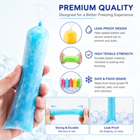 Sachets pour sucettes glacées DIY, sacs d'emballage pour bonbons glacés, sacs en plastique LDPE épais pour sucettes glacées