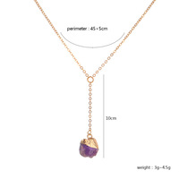 Collier tendance en acier inoxydable multicolore en forme de cœur avec chaîne à maillons plaqué or et cristal de pierre de naissance, idéal pour le quotidien des femmes