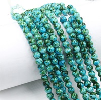Perles de pierre en vrac turquoise synthétique colorées 8mm pour bijoux et artisanat faits à la main mélanger les couleurs disponibles